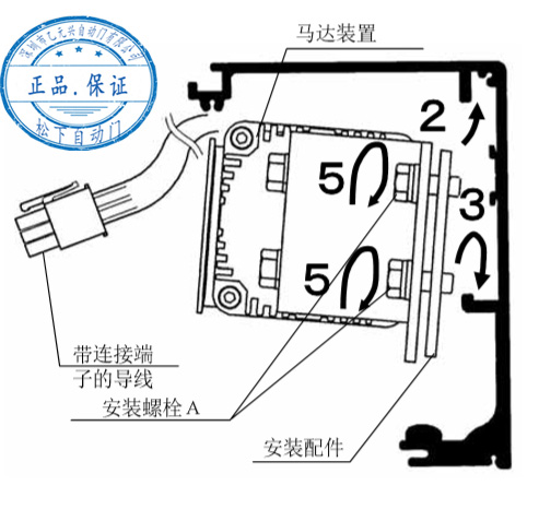 松下自動門馬達(dá)安裝