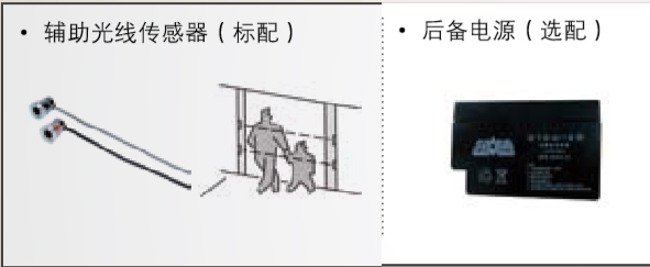 附加功能（備用電源、輔助光線傳感器）